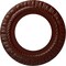 Ekena Millwork Claremont Ceiling Medallion (Fits Canopies up to 7"), 10 5/8"OD x 5 3/4"ID x 1/2"P, Brushed Mahogany CM10CLBMF - alternate 1